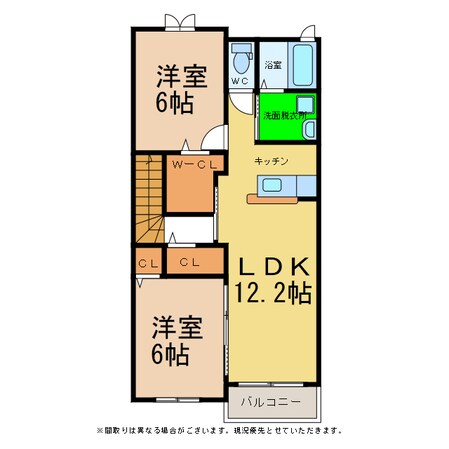 セフィオ大原の物件間取画像